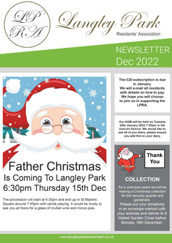 Langley Park Newsletter December 2021