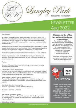 Langley Park Newsletter August 2022