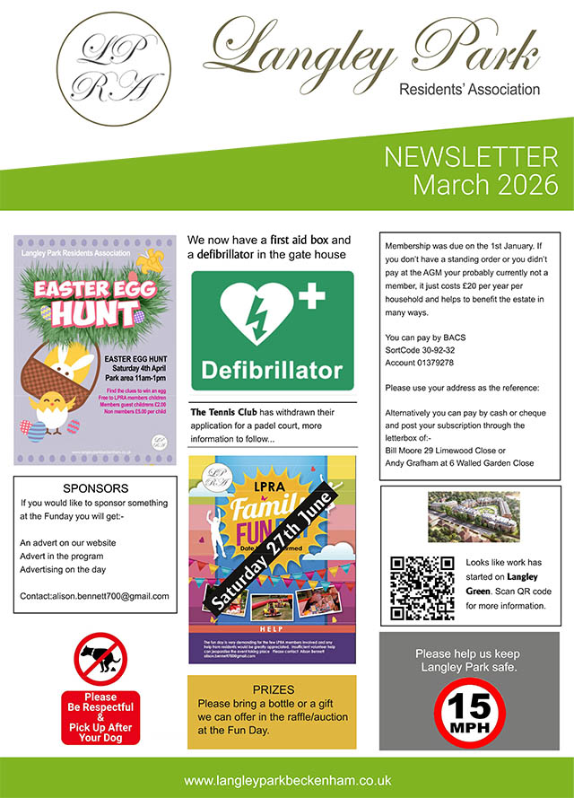 Langley Park Newsletter Mar-2026